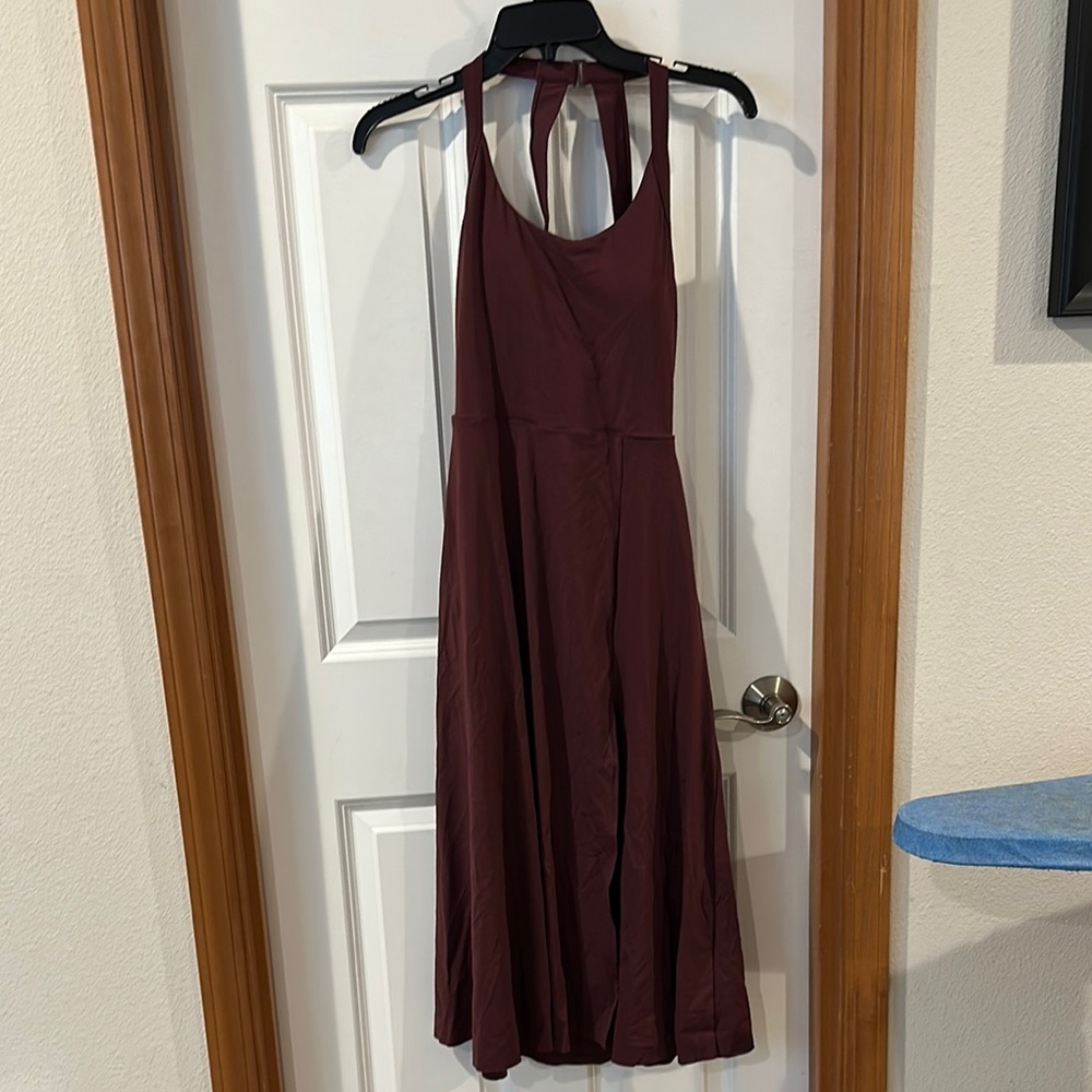 Backless Cut Out Twisted Side Pocket Split Midi Casual  Halara